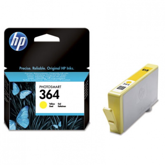 HP 364 Yellow Ink Cart, 3 ml, CB320EE (300 pages)
