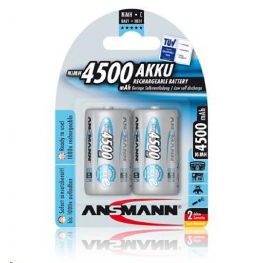 Baterie - Ansmann maxE Baby NiMH 2xC 4500mAh (2ks/Blistr)