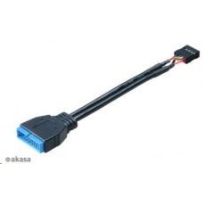 AKASA kabel redukce interní USB 3.0 (19-pin) na interní USB 2.0 (9-pin), 10cm AKASA kabel redukce interní USB 3.0 (19-pin) na interní USB 2.0 (9-pin), 10cm