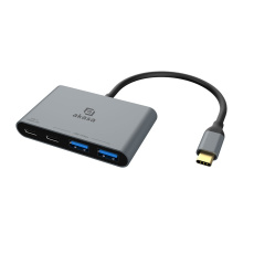 BAZAR AKASA Hub USB-C na 2x Typ-C + 2x Typ-A USB 3.2 - POŠKOZENÝ OBAL BAZAR AKASA Hub USB-C na 2x Typ-C + 2x Typ-A USB 3.2 - POŠKOZENÝ OBAL