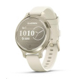 Garmin Lily® 2 Active, Lunar Gold / Bone Silicone Band