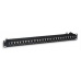 Intellinet Patch panel 24 port Cat6, stíněný STP, černý