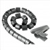 Hama trubica pre vedenie káblov, 2,5 m, 20 mm, strieborná