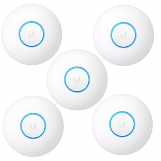 UBNT UniFi AP nanoHD, 5-PACK, bez PoE! [vnitřní AP, 2.4+5GHz (300Mbps+1733Mbps), MU-MIMO, 802.11a/b/g/n]