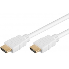 PremiumCord HDMI High Speed + Ethernet kabel, zlacené konektory, 1.5m, bílý PremiumCord HDMI High Speed + Ethernet kabel, zlacené konektory, 1.5m, bílý