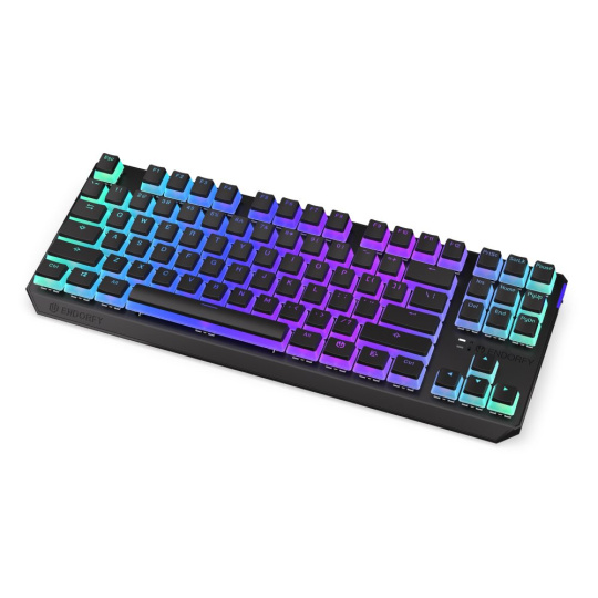 ENDORFY Klávesnice Thock TKL Wireless Red Pudding, Mechanická, Bezdrátová, ARGB, černá