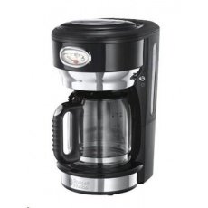 RUSSELL HOBBS 21701 Kávovar - RETRO glass black RUSSELL HOBBS 21701 Kávovar - RETRO glass black