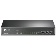 TP-Link CCTV switch TL-SF1009P (8x100Mb/s, 1x100Mb/s uplink, 8xPoE+, 65W, fanless)