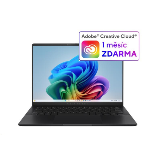 ASUS NTB Vivobook S 14 (M5406KA-OLED071W), AI7-350, 14" 1920 x 1200, 24GB, 1TB SSD, Radeon, W11 Home, Black