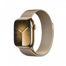APPLE Watch Series 9 GPS + Cellular 41mm Gold Stainless Steel Case with Gold Milanese Loop APPLE Watch Series 9 GPS + Cellular 41mm Gold Stainless Steel Case with Gold Milanese Loop