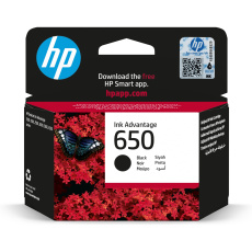 HP 650 Black Ink Cart, 6,5 ml, CZ101AE (360 pages) HP 650 Black Ink Cart, 6,5 ml, CZ101AE (360 pages)