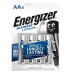 BAZAR - Energizer FR6/4BP Ultimate Lithium AA - Poškozený obal (Komplet)