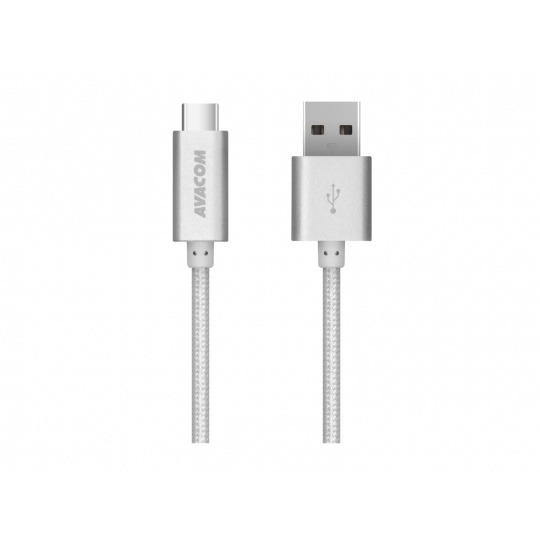 AVACOM TPC-100S kabel USB - USB Type-C, 100cm, stříbrná