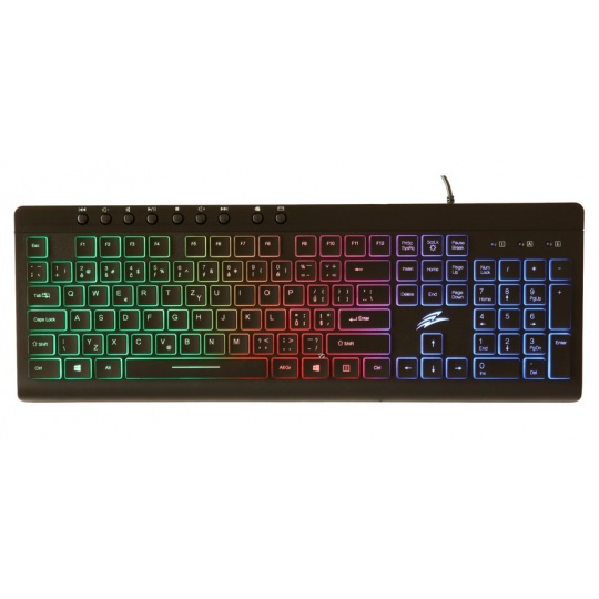 EVOLVEO GK640, herní klávesnice s duhovým podsvětlením, USB