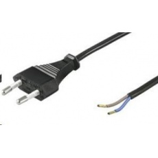 PREMIUMCORD Kabel Flexo síťový dvoužilový 230V s vidlicí 2m černý PREMIUMCORD Kabel Flexo síťový dvoužilový 230V s vidlicí 2m černý