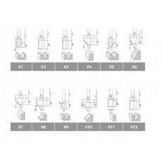 Makita A-88440 sada frézek