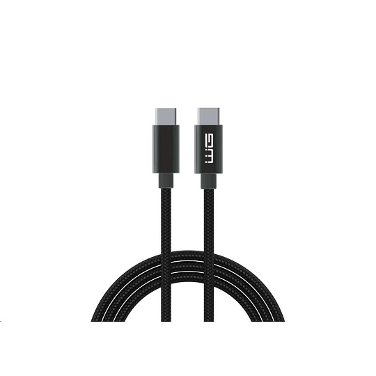 WG - Datový kabel Type-C na Type-C, 20 cm, 3 A, černá WG - Datový kabel Type-C na Type-C, 20 cm, 3 A, černá