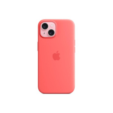 APPLE iPhone 15 Silicone Case with MagSafe - Guava APPLE iPhone 15 Silicone Case with MagSafe - Guava
