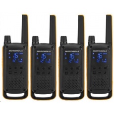Motorola vysílačka TLKR T82 Extreme Quadpack (4 ks, dosah až 10 km), IPx4, černo/žlutá Motorola vysílačka TLKR T82 Extreme Quadpack (4 ks, dosah až 10 km), IPx4, černo/žlutá