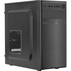 EUROCASE skříň MC X103 black, micro tower, 1x USB 3.0, 2x USB 2.0, 2x audio, bez zdroje