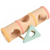 Dreveny houpaci tunel 16,5x7x9cm