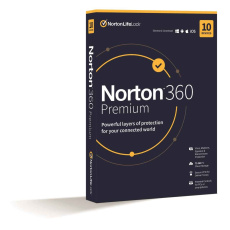 NORTON 360 PREMIUM 75GB +VPN 1 uživatel pro 10 zařízení na 1 rok BOX