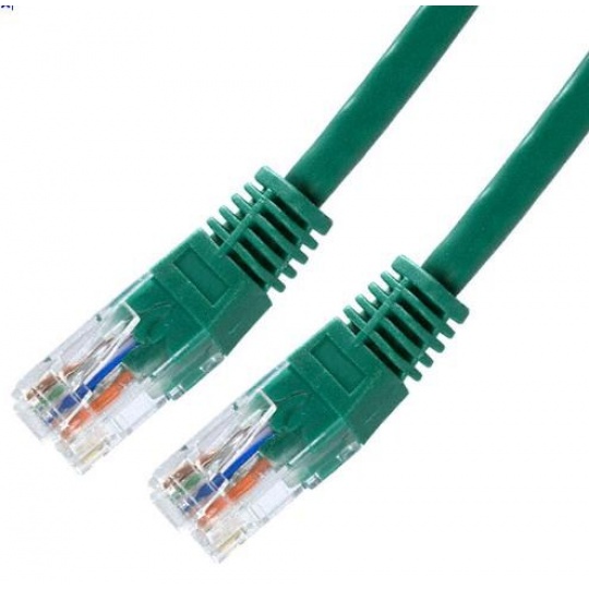 Patch kabel Cat5E, UTP - 2m, zelený