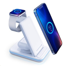 3mk nabíjecí stojánek - Hyper Wireless Charger 3w1 15W, bílá 3mk nabíjecí stojánek - Hyper Wireless Charger 3w1 15W, bílá