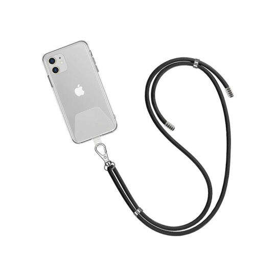 WG - Crossbody lace strap / transparent / black