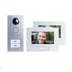 CONRAD Domácí videotelefon m-e, Vistus VD 6720, 2 rodiny, bílá/stříbrná CONRAD Domácí videotelefon m-e, Vistus VD 6720, 2 rodiny, bílá/stříbrná