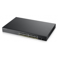 Zyxel GS1900-24HP v2 26-port Gigabit Web Smart PoE Switch, 24x gigabit RJ45, 2x SFP, PoE budget 170W Zyxel GS1900-24HP v2 26-port Gigabit Web Smart PoE Switch, 24x gigabit RJ45, 2x SFP, PoE budget 170W
