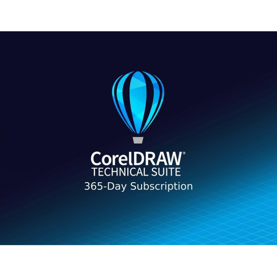 CorelDRAW Technical Suite 365 dní pronájem licence (5-50) EN/DE/FR/ES/BR/IT/CZ/PL/NL