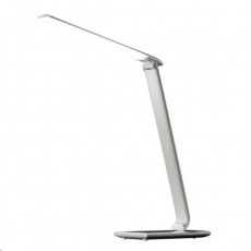 Solight LED stolní lampička stmívatelná, 12W, volba teploty světla, USB, bílý lesk