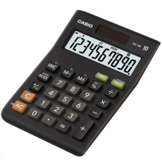 CASIO kalkulačka MS 10 B S, černá, stolní, desetimístná CASIO kalkulačka MS 10 B S, černá, stolní, desetimístná