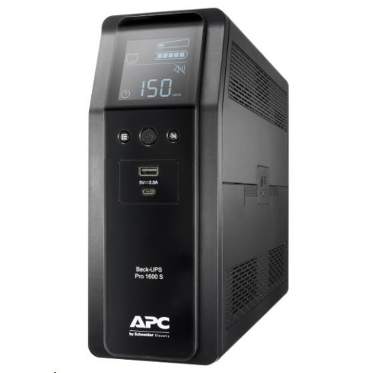 APC -rozbalen vystaven- Back UPS Pro BR 1600VA, Sinewave, 8 Outlets, AVR, LCD interface (960W)