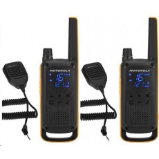 Motorola vysílačka TLKR T82 Extreme RSM Pack (2 ks, dosah až 10 km), IPx4, černo/žlutá