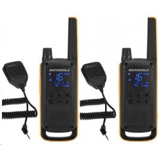 Motorola vysílačka TLKR T82 Extreme RSM Pack (2 ks, dosah až 10 km), IPx4, černo/žlutá Motorola vysílačka TLKR T82 Extreme RSM Pack (2 ks, dosah až 10 km), IPx4, černo/žlutá