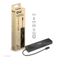 Club3D dokovací stanice USB-C 3.2 Gen1 6in1 Hub 1x USB-C Video, 1x HDMI, 2x USB-A, USB-C PD - nabíjení 100W, RJ45