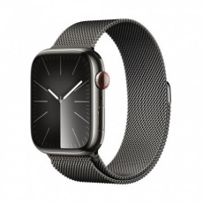 APPLE Watch Series 9 GPS + Cellular 45mm Graphite Stainless Steel Case with Graphite Milanese Loop APPLE Watch Series 9 GPS + Cellular 45mm Graphite Stainless Steel Case with Graphite Milanese Loop
