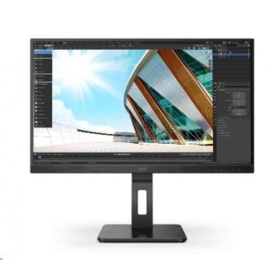 AOC MT IPS LCD WLED 27" 27P2Q - IPS panel, 1920x1080, D-Sub, DVI, HDMI, DP, USB, repro, pivot