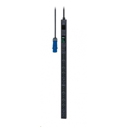 APC Easy PDU, Metered, Zero U, 11kW, 230V, (21)C13 & (3)C19, IEC 309 16A 3P+N+E (1.98m) (3PH)