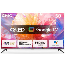 CHiQ U50QM8E TV 50", UHD, QLED, smart, Google TV, dbx-tv, Dolby Audio, Frameless CHiQ U50QM8E TV 50", UHD, QLED, smart, Google TV, dbx-tv, Dolby Audio, Frameless