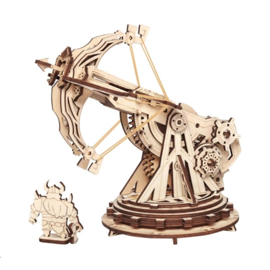 RoboTime 3D dřevěné mechanické puzzle Obléhací balista RoboTime 3D dřevěné mechanické puzzle Obléhací balista