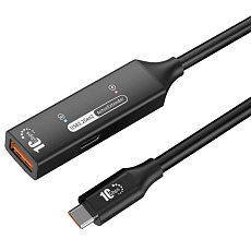 PremiumCord USB 3.2 Gen 2 repeater a prodlužovací kabel C-Male-A-Female, 10Gbps Aluminium 7m PremiumCord USB 3.2 Gen 2 repeater a prodlužovací kabel C-Male-A-Female, 10Gbps Aluminium 7m