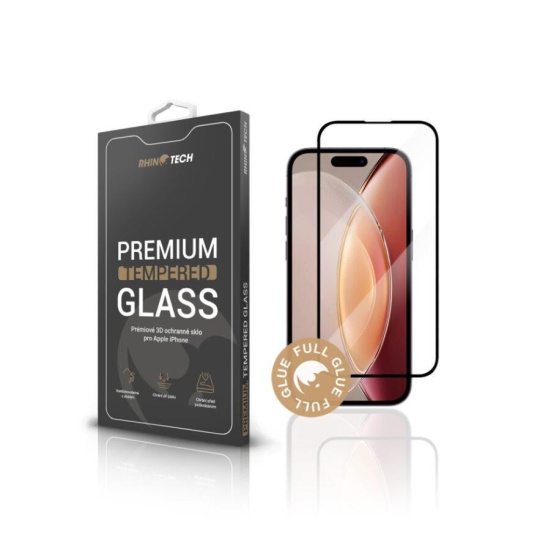 RhinoTech tvrzené ochranné 3D sklo pro Apple iPhone 15 Pro