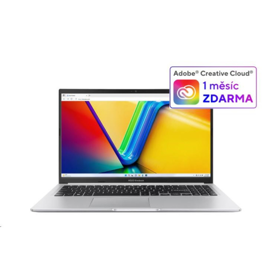 ASUS NTB Vivobook 15 (X1502VA-BQ1256W), i5-13420H, 15.6" FHD, 16GB, 512GB SSD, UHD, W11 Home, Cool Silver ASUS NTB Vivobook 15 (X1502VA-BQ1256W), i5-13420H, 15.6" FHD, 16GB, 512GB SSD, UHD, W11 Home, Cool Silver
