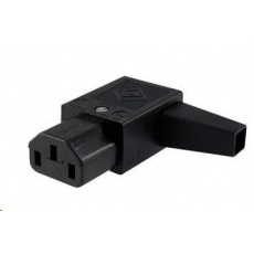 PREMIUMCORD Konektor napájecí 230V na kabel (samice, IEC C14), úhlový PREMIUMCORD Konektor napájecí 230V na kabel (samice, IEC C14), úhlový