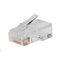 PREMIUMCORD Konektor RJ45 8pinů - na drát, balení 100ks v sáčku PREMIUMCORD Konektor RJ45 8pinů - na drát, balení 100ks v sáčku