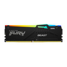 KINGSTON DIMM DDR5 32GB 6400MT/s CL32 Non-ECC FURY Beast RGB EXPO, Černá