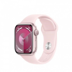 APPLE Watch Series 9 GPS 41mm Pink Aluminium Case with Light Pink Sport Band - S/M APPLE Watch Series 9 GPS 41mm Pink Aluminium Case with Light Pink Sport Band - S/M
